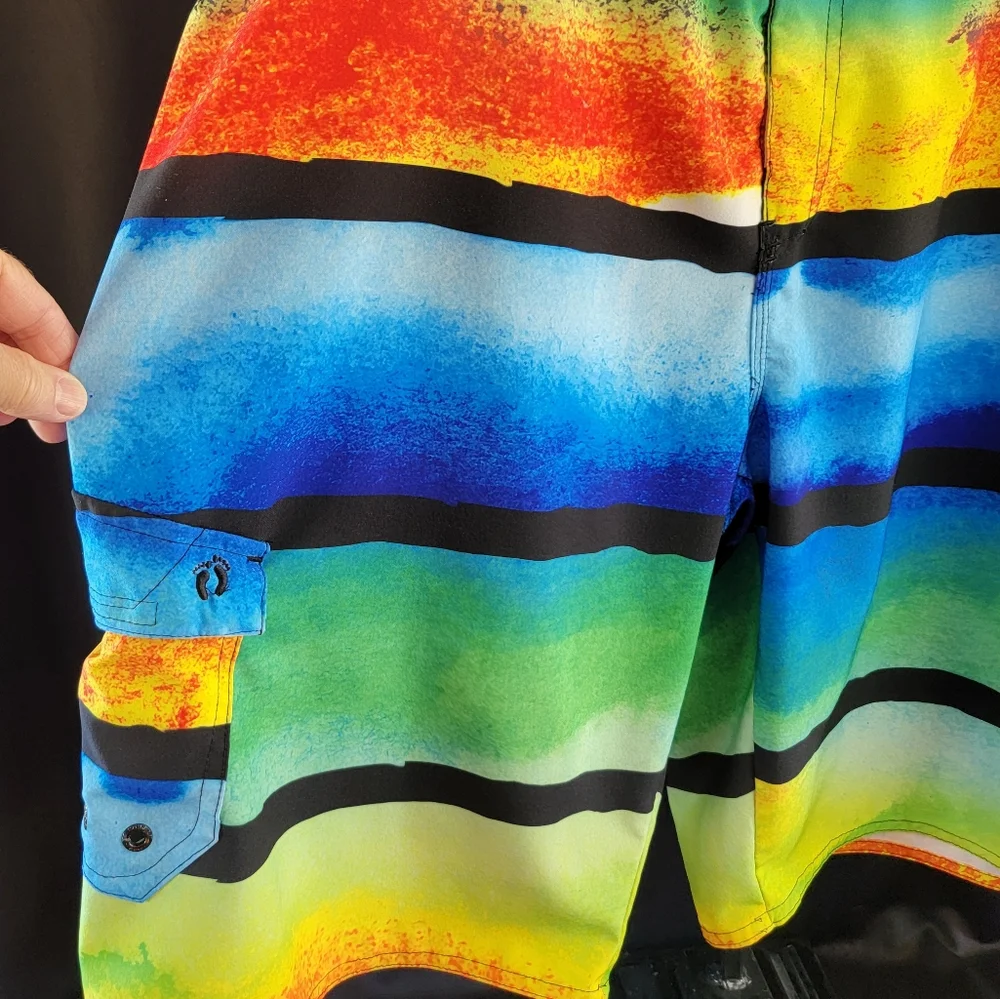 Hang Ten Men’s Board Shorts 36 Waist Swim Trunks‎ - Picture 3 of 7